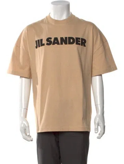 Pre-owned Jil Sander Graphic Print Crew Neck T-shirt W/ Tags In Neutral
