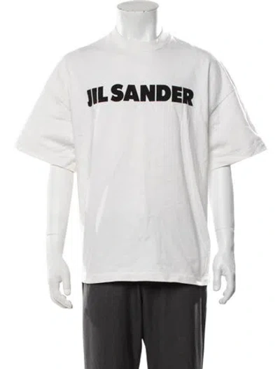Pre-owned Jil Sander Graphic Print Crew Neck T-shirt In White
