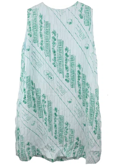 Jil Sander Graphic Print Dress In グリーン