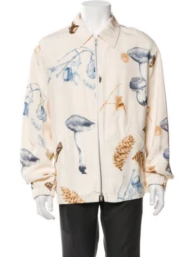 Pre-owned Jil Sander Graphic Print Jacket In Neutrals