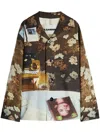 Jil Sander Graphic-print Jacket In Yellow