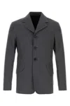 Jil Sander Graphite Wool Blazer In Grey