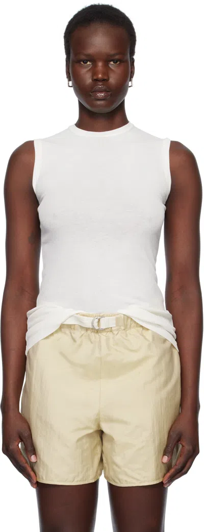 Jil Sander Gray 3 Layers Tank Top In 961 Polar (100+103+0