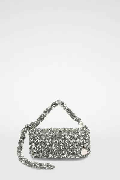 Jil Sander Gray Fibres Clutch Women's Bag