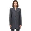 Jil Sander Tailored Wool Jacket In Gray