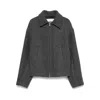 Jil Sander Gray Jackets In Green