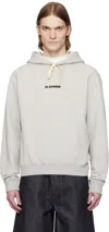 Jil Sander Hoodie With Logo Print In 052 Powder Green