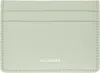 Jil Sander Green Credit Card Holder In 459 Iceberg