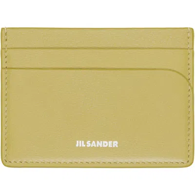 Jil Sander Green Curve Card Holder