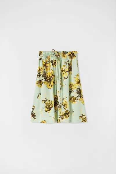 Jil Sander Green Fibres Long Women's Skirt