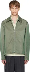 Jil Sander Zip Jacket In Green