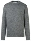 Jil Sander Grey Alpaca Blend Sweater Man In Grey