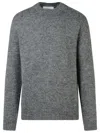 Jil Sander Luxurious Wool And Alpaca Blend Sweater With Regular Fit And Sophisticated Texture In Grey