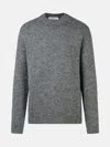 Jil Sander Grey Alpaca Blend Sweater Man In Grey