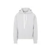 Jil Sander Minimalist Light Grey Cashmere-cotton Hoodie
