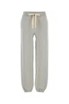 Jil Sander Cotton Joggers With Back Pocket And Elastic Waistband In Gray