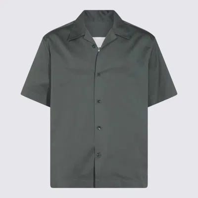 JIL SANDER GREY COTTON SHIRT