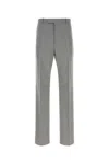 Jil Sander Grey Flat Front Pants In Gray