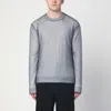 Jil Sander Grey Jumper With Layered Design In Multi