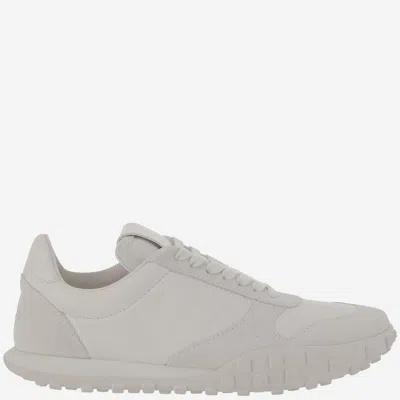 JIL SANDER GREY LACE UP SNEAKERS