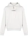 Jil Sander Hoodie With Logo Print In Grey