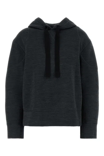Jil Sander Grey Logo Hoodie