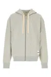 Jil Sander Grey Logo Patch Hoodie