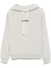 Jil Sander Grey Cotton Hoodie
