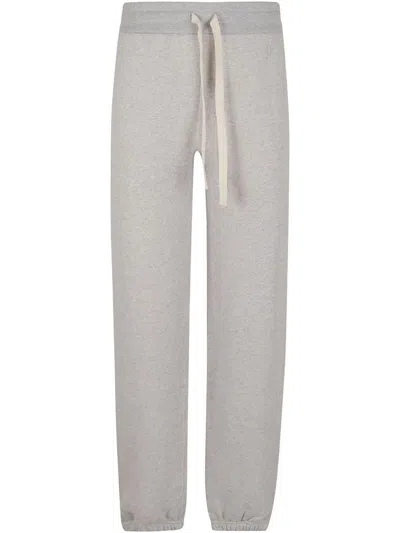 JIL SANDER GREY TROUSERS IN COTTON WITH ELASTIC