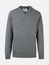 Jil Sander Grey Virgin Wool Sweater In Grey