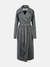 Jil Sander Grey Wool Blend Coat In Grey
