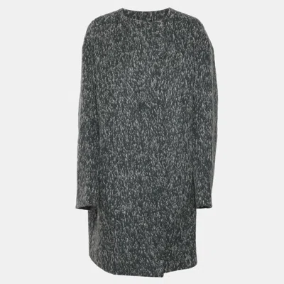 Pre-owned Jil Sander Grey Wool Blend Short Coat S In Gray