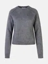 Jil Sander Grey Wool Blend Sweater In Grey