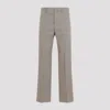Jil Sander Roof Shadow Grey Virgin Wool Pants In Grey