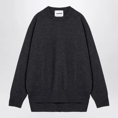 Jil Sander Grey Wool Crew-neck Sweater