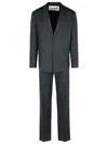 Jil Sander Check Pattern Shirt Set In Grey