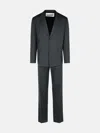 Jil Sander Check Pattern Shirt Set In Grey