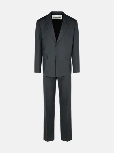 JIL SANDER GREY WOOL SUIT