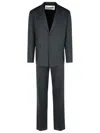 Jil Sander Check Pattern Shirt Set In Grey