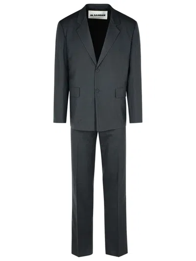 JIL SANDER GREY WOOL SUIT