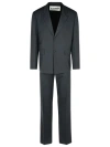 Jil Sander Check Pattern Shirt Set In Grey