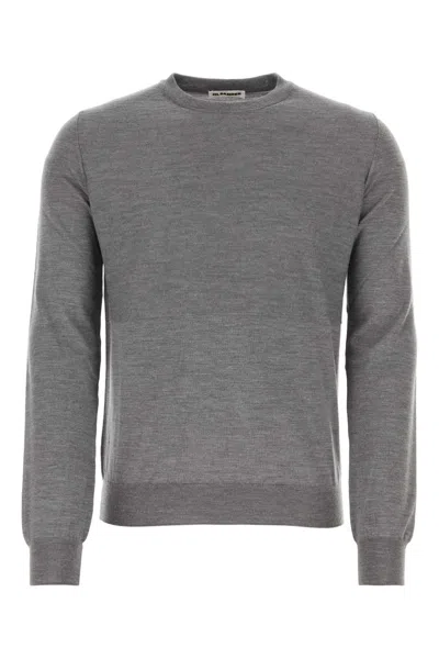 Jil Sander Grey Wool Sweater