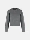 Jil Sander Grey Wool Sweater In Gray