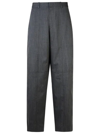 JIL SANDER JIL SANDER GREY WOOL TROUSERS