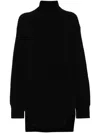 Jil Sander Chunky-ribbed Wool Jumper In Black