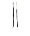 Jil Sander Gw9 Earrings In Black