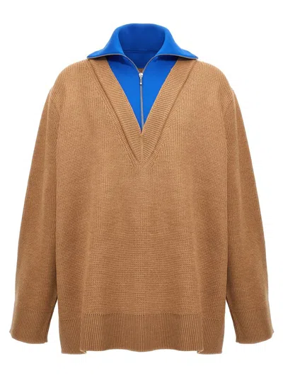 JIL SANDER JIL SANDER HALF ZIP SWEATER