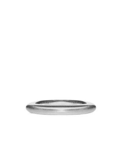 Jil Sander Halo Band Ring In Gray