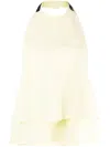 Jil Sander Halterneck Open-back Top In Neutral
