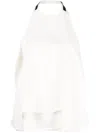 Jil Sander Halterneck Open-back Top In White